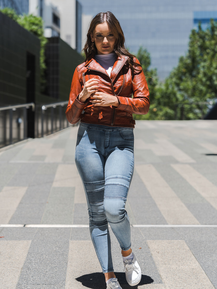 KIRAZ TANNED LEATHER JACKET