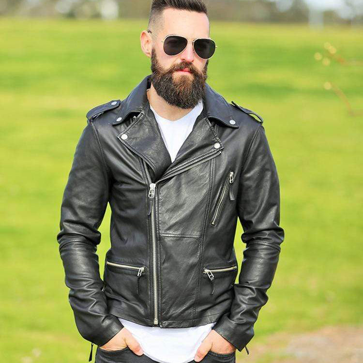ALAM'S DESIGNER MENS LEATHER JACKET