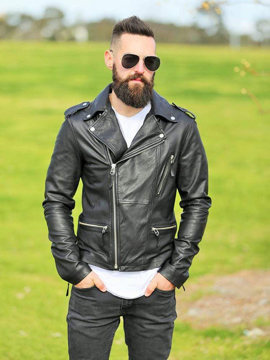 ALAM'S DESIGNER MENS LEATHER JACKET