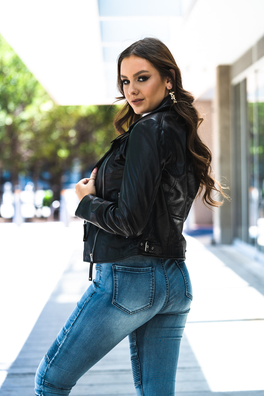 HARLOW BLACK LEATHER JACKET
