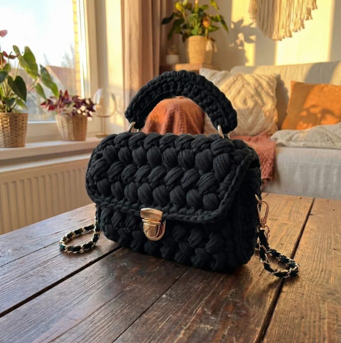 Handmade Crochet Knitted Bag